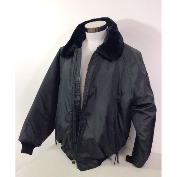 Walls Vintage Trucker Jacket Faux Fur Collar Made USA Mens Large - Picture 1 of 8